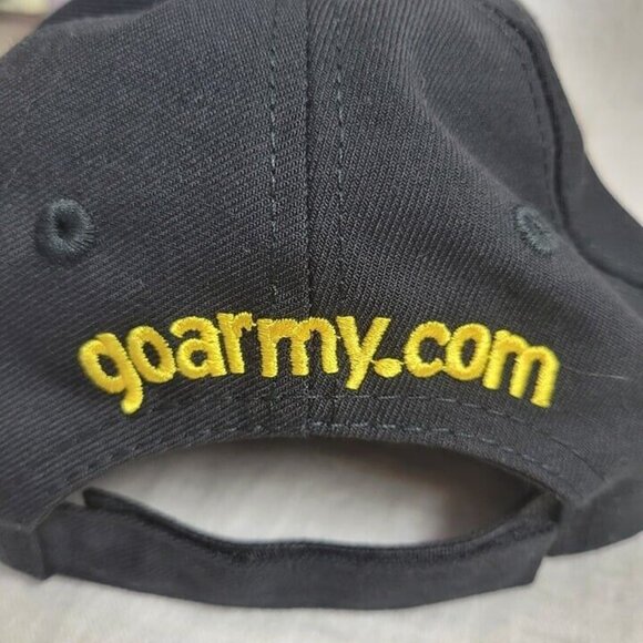 U.S. Army Hat Baseball Cap Embroidered Black Yellow Silver Unisex military OSFA - Picture 5 of 7